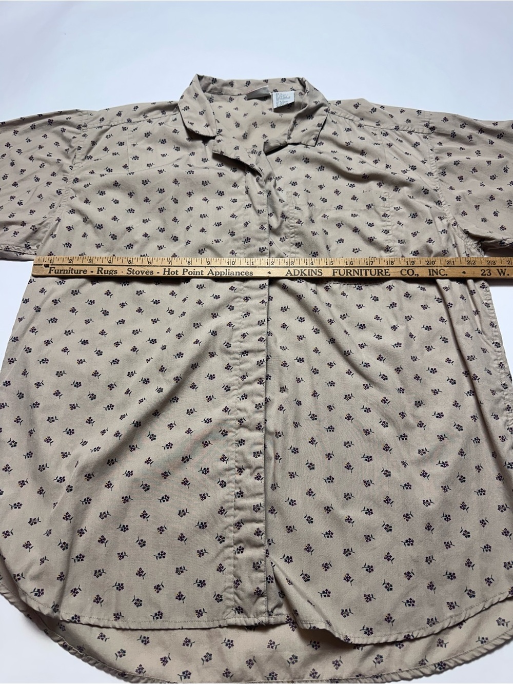 Vintage 90s Basic Editions XL Ditsy Floral Button Down Shirt Cottagecore - Picture 5 of 12